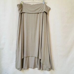 Marc Bouwer Pull On Skirt Womens XL Lagenlook Flowy Boho Stretch Party Holiday